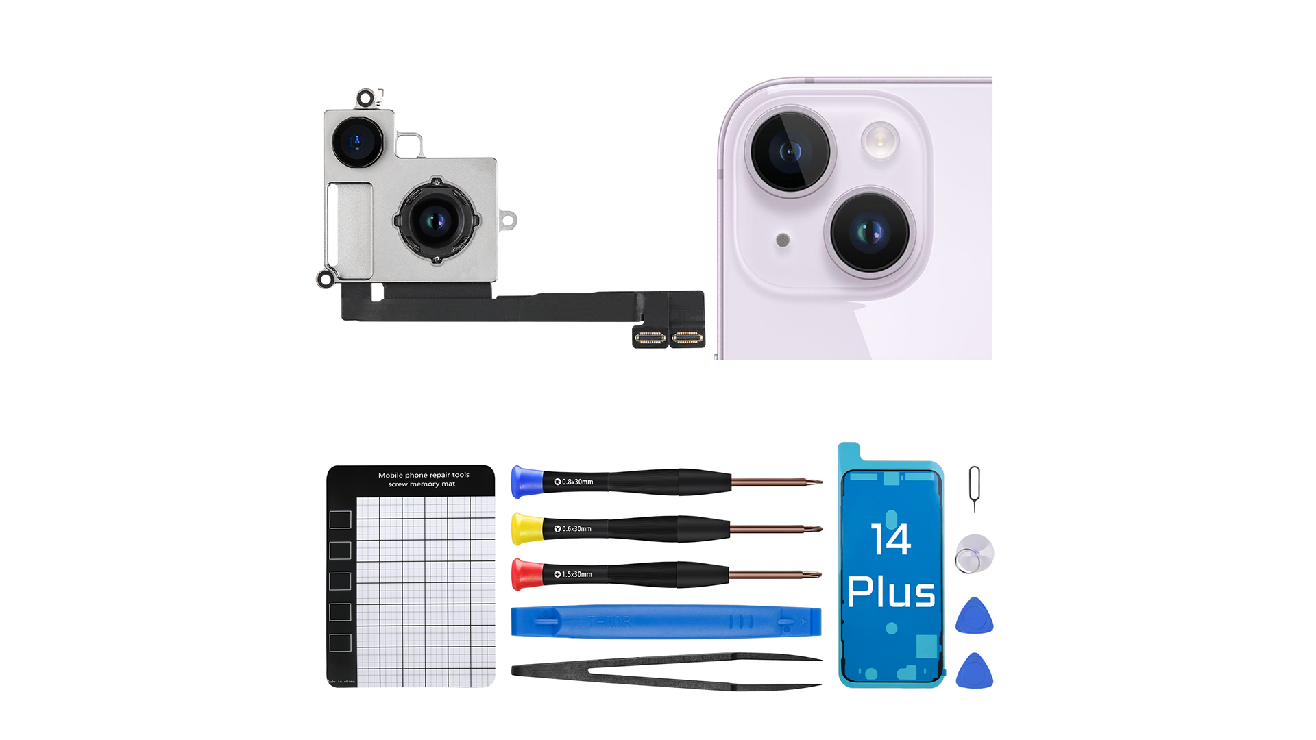 Amazon.com: DGSCSMY for iPhone 14 Plus Rear Camera Replacement for